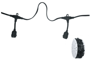 Commercial Grade - E17 Base -Patio Socket Cable - Per foot